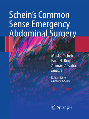 cover image of Schein's Common Sense Emergency Abdominal Surgery